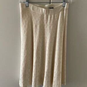 Cream color sweater skirt. Size small
